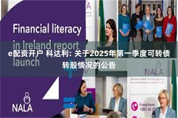 e配资开户 科达利: 关于2025年第一季度可转债转股情况的公告