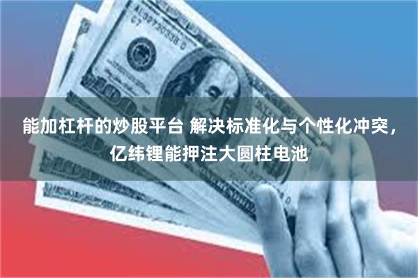 能加杠杆的炒股平台 解决标准化与个性化冲突，亿纬锂能押注大圆柱电池