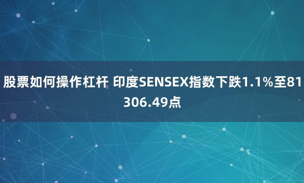 股票如何操作杠杆 印度SENSEX指数下跌1.1%至81306.49点