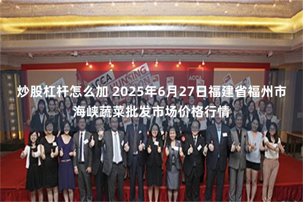 炒股杠杆怎么加 2025年6月27日福建省福州市海峡蔬菜批发市场价格行情